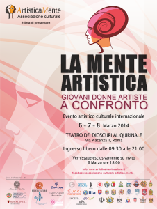 Locandina Evento La Mente Artistica - Giovani Artisti a Confronto
